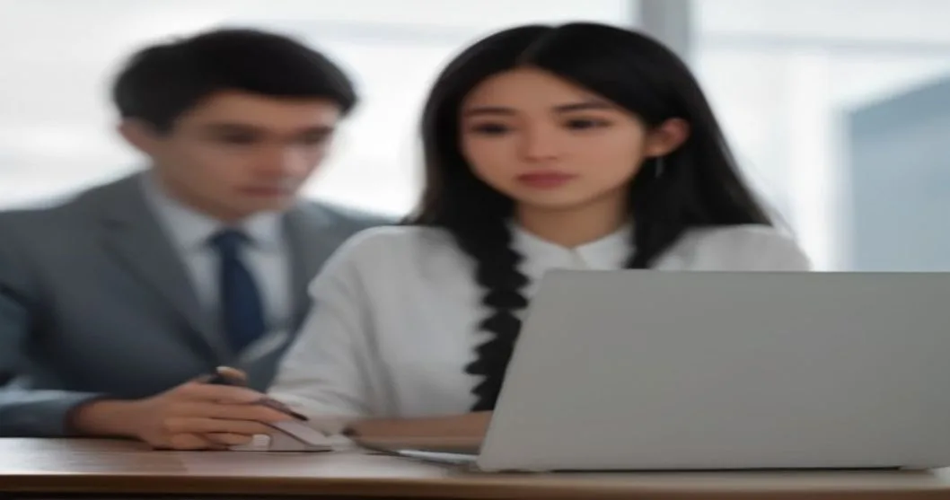 A business scene illustrating Taking control of finances with a budget management system in the Technology industry, for B2B,